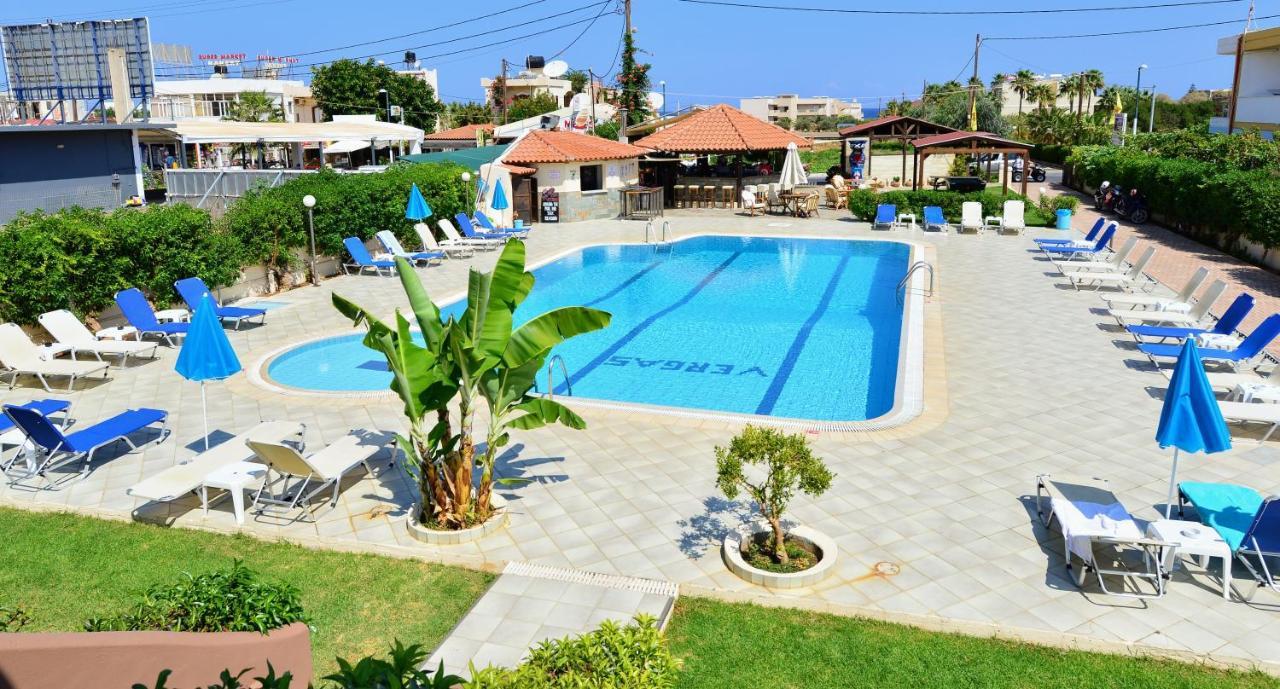 Vergas Hotel Malia Bagian luar foto