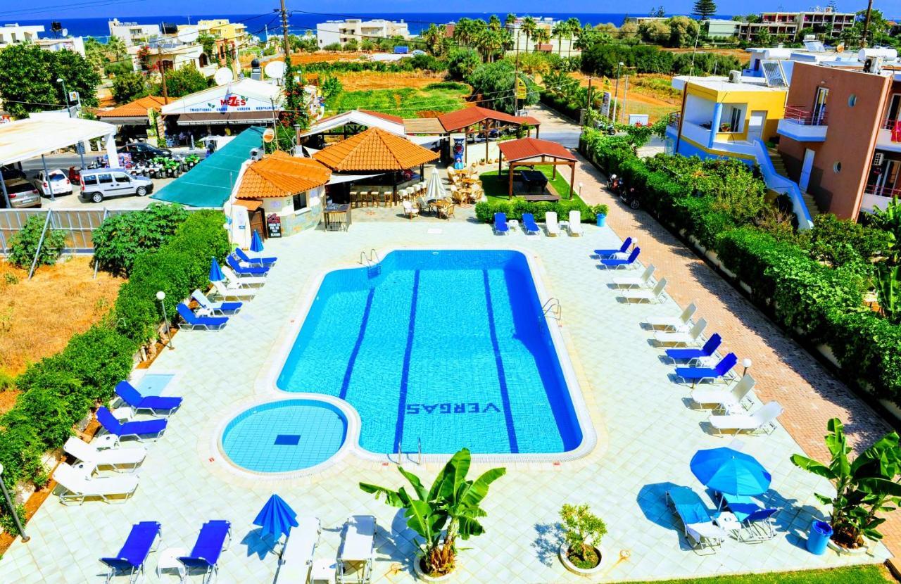 Vergas Hotel Malia Bagian luar foto