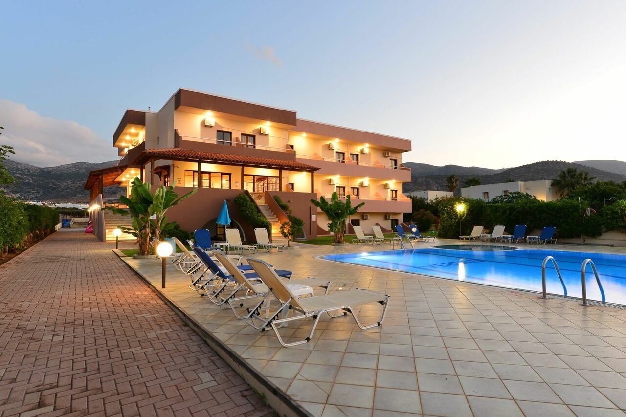 Vergas Hotel Malia Bagian luar foto